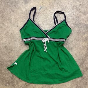 Vintage y2k converse pointelle babydoll tank